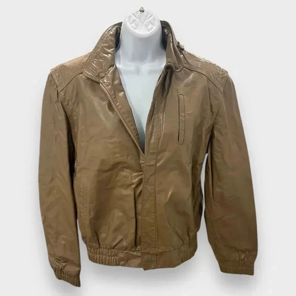 1980s Vintage Wilson’s Leather Flight/Aviator Jacket w Removable Liner Size 40 - Picture 5 of 6